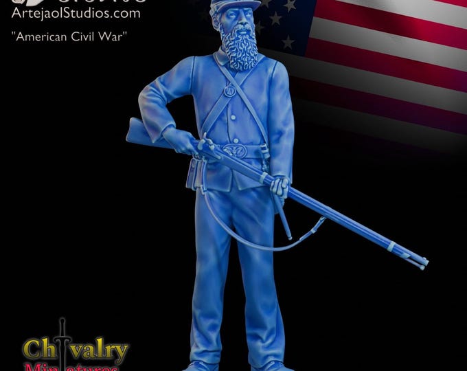 American Civil War Union Commander, Epic Scale, Pro Painted, One