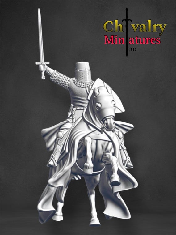 テンプル騎士団の突撃十字軍、歴史的 1/72、28 mm、32 mm、1/35