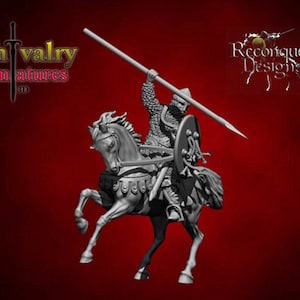 Medieval, 1/72, 28mm, 32mm, 1/35, 54mm, 75mm Resin Caballero Hidalgo, Historical Reconquer Designs