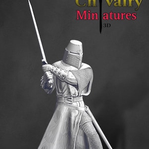 Crusader Great Sword, Historical 1/72, 28mm, 32mm, 1/35, 54mm, 75mm, 1/16 Resin Northern Crusades Miniatures