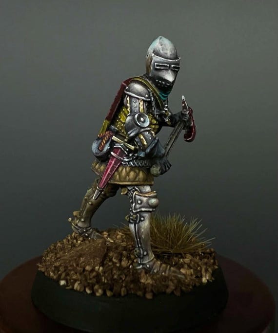 Two-handed Axe 14th Century Foot Knight, Historical Resin, 1/72