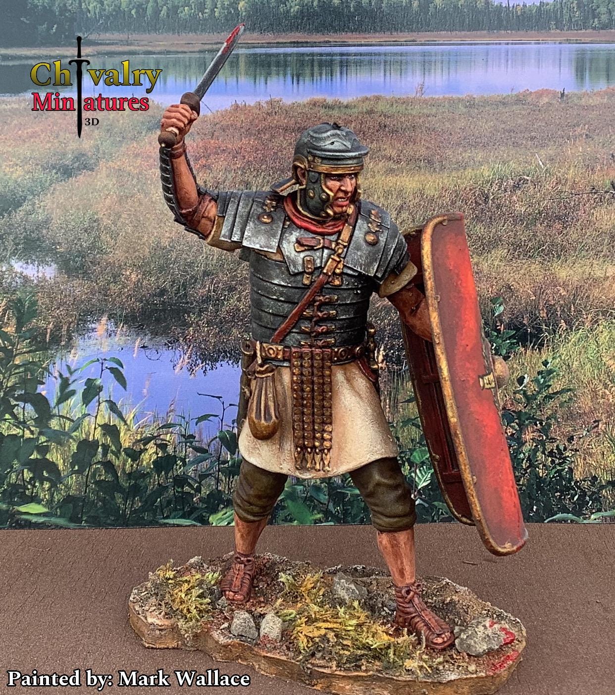 ローマ兵士フィギュア4体セット ローマ軍団兵戦闘フィギュア ヒストリカル 1/35、54 mm、60 mm