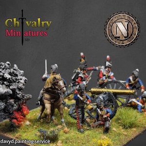 Napoleonic British Artillery Cannon Fire, 1/72, 28mm, 32mm, 1/35, 54mm, 75mm, Resin Historical Miniatures by Napoleonic STL Files