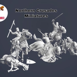 Medieval Battle of Al Mansura 1250 Diorama, Historical 1/72, 28mm, 32mm, 1/35, 54mm, 75mm, Resin Northern Crusades Miniatures