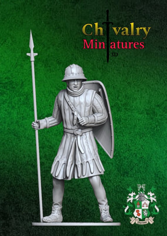 13 世紀モーガン聖書軍曹フィギュア 歴史的 1/35、54 mm、60 mm、75 mm