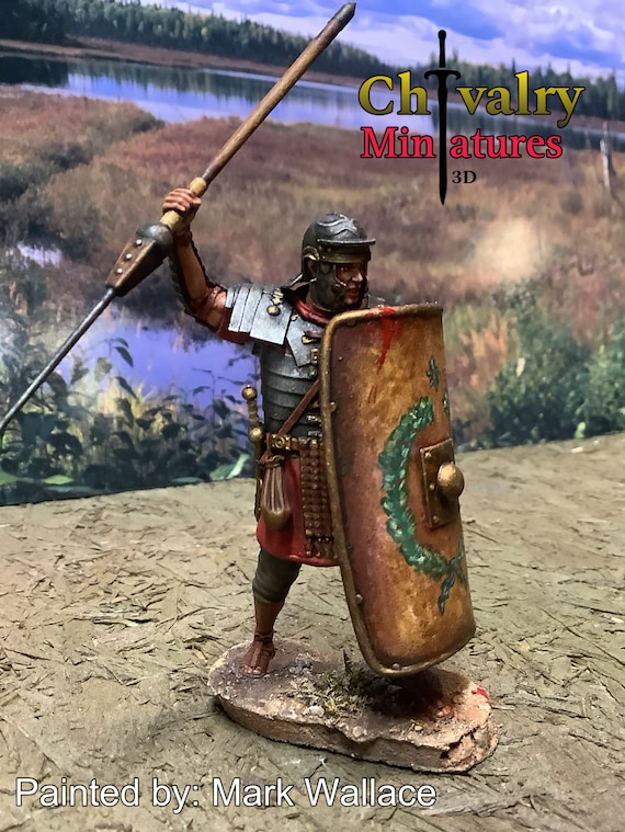 ローマ軍団兵戦闘フィギュア ヒストリカル 1/35、54 mm、60 mm、75 mm