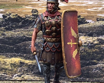 Roman Centurion, Ready Pose Figure Historical 1/35, 54mm, 60mm, 75mm, 90mm, 1/16, Minormous