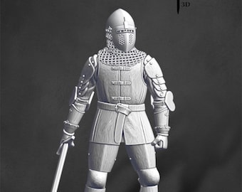 PANGCHENG 1/32 54Mm Ancien Chevalier avec Animal avec Base