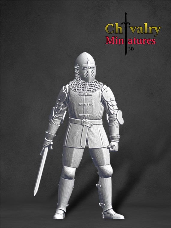 1:16 Scale Miniature Armor Knight w/Sword 1:16 Scale Miniature Armor Knight w/Sword