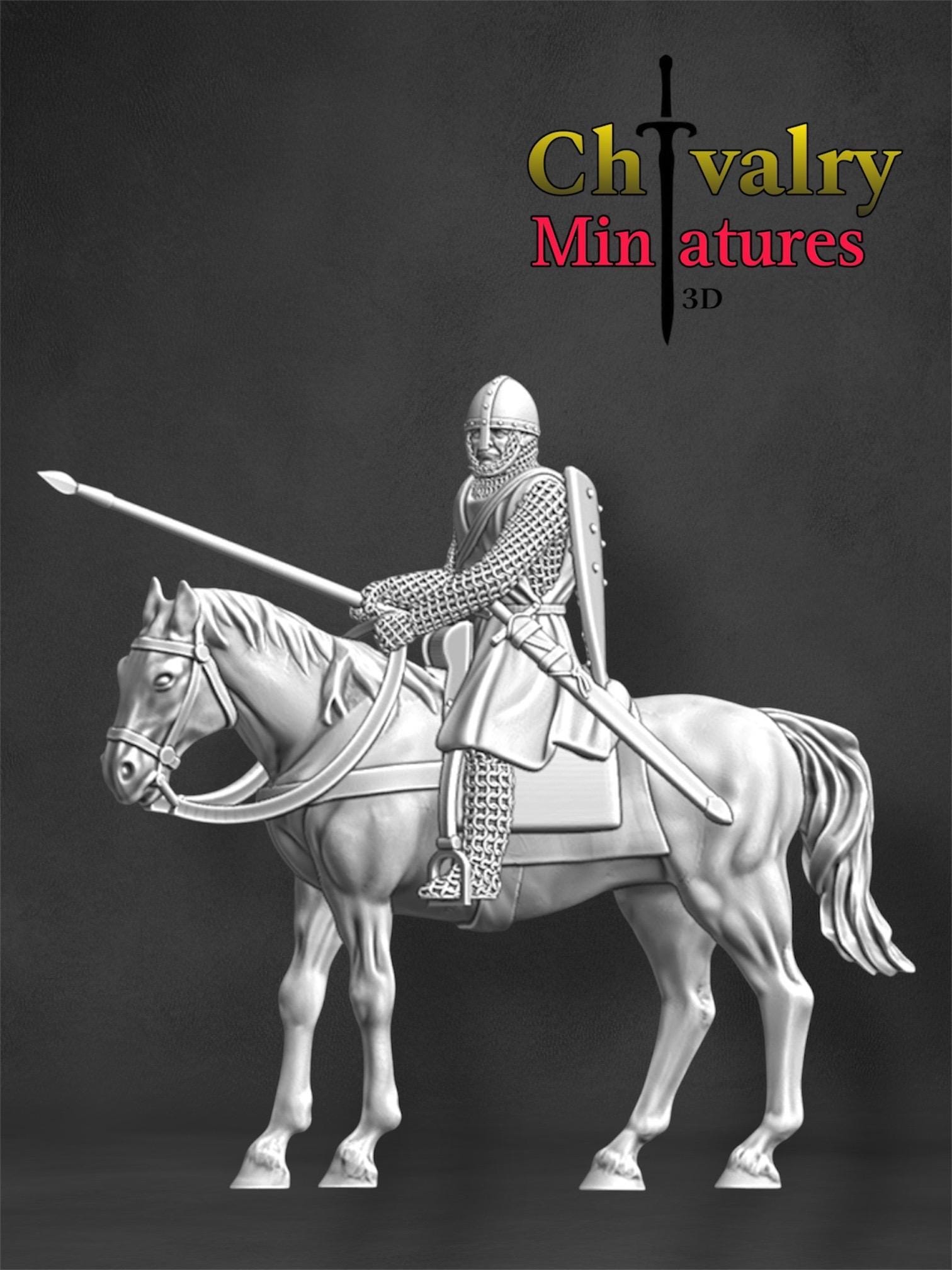 Mounted Norman Knight With Lance, Historical 1/72, 28mm, 32mm, 1