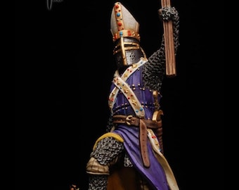 Medieval Bishop Large Cross Crusader, Historical 1/72, 28mm, 32mm, 1/35, 54mm, 75mm, 1/16, Resin Northern Crusades Miniatures