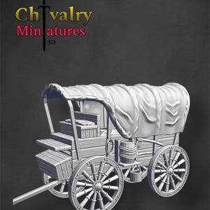 Medieval Diorama Transport Wagon, Historical Resin, 1/72, 28mm, 32mm, 1/35, 54mm, Resin Northern Crusades Miniatures