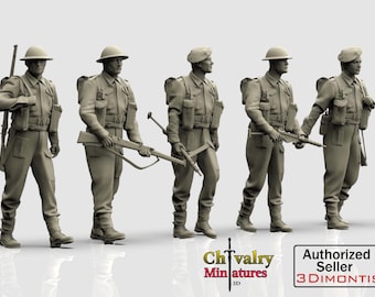 第二次世界大戦、ドイツ野戦憲兵隊将校2名 レジンフィギュア 1/48、1