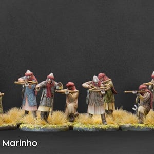 Medieval Andalusian Crossbowmen, Saxon, Resin Historical 1/72, 28mm, 32mm, 1/35, 54mm, 75mm, 1/16  Reconquer Designs