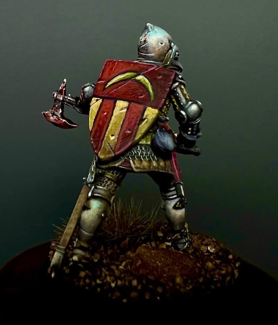 Two-handed Axe 14th Century Foot Knight, Historical Resin, 1/72