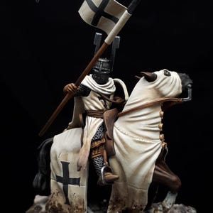 Teutonic Knight at Lake Peipus, 1/72, 28mm, 32mm, 1/35, 54mm, 75mm, Resin Historical Northern Crusades Miniatures
