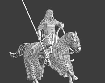 モンゴル軍を率いるステップ補助騎兵 1/72、28 mm、32 mm、1/35、54 mm