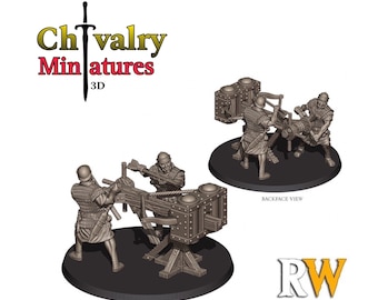 Roman Scorpio Artillery Crew, Historical 1/72, 28mm, 32mm, 1/35, 54mm, 75mm, Resin Warfare