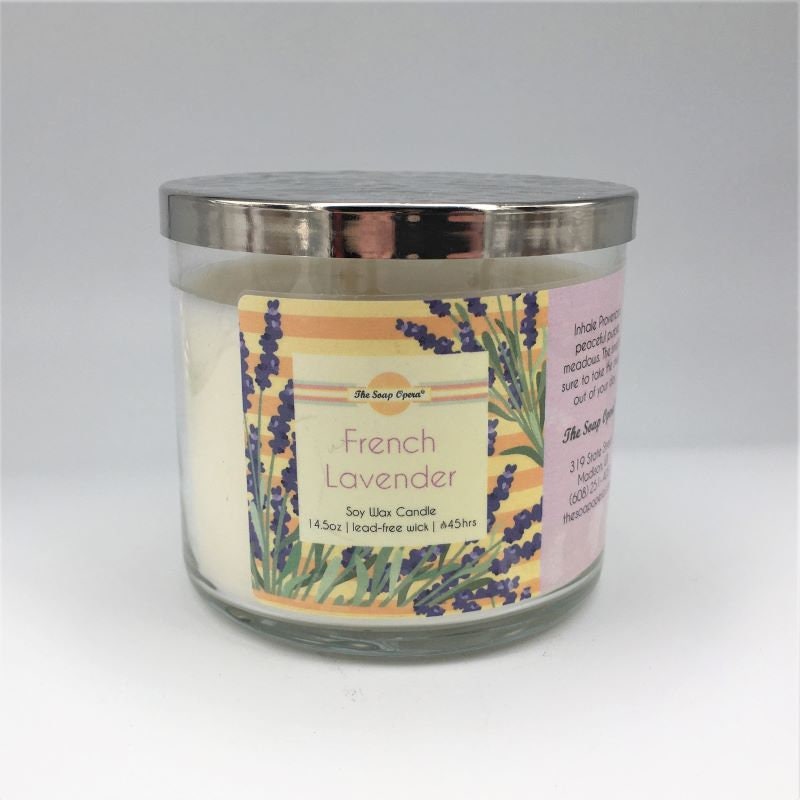 Soy Wax Candle 14oz 411g - Herbal Floral Variety - Rosemary Lemon, Rose, Lavender, Lilac, Eucalyptus Mint, Tropical