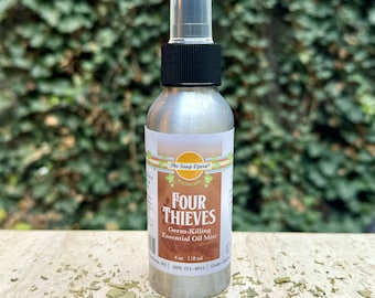 Natural Four Thieves Germ-Killing Essential Oil Mist 4oz 118ml