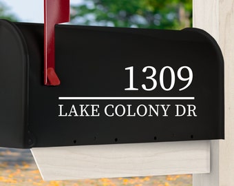 Personalized Mailbox Decal, Custom Mailbox Decal, Farmhouse Mailbox Decal, Mailbox Vinyl Decal.