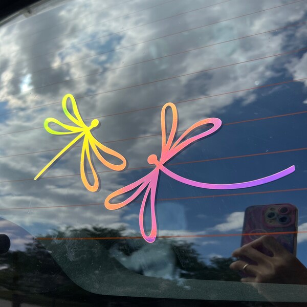 Dragonfly Car Decal Etsy