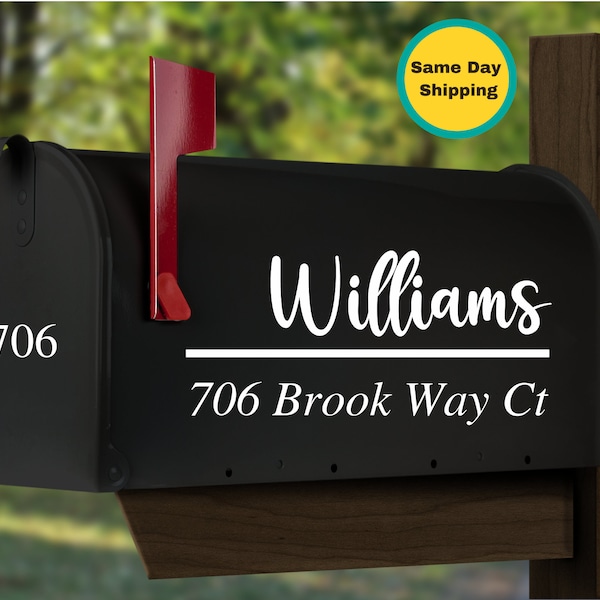Mailbox Name and Number Etsy