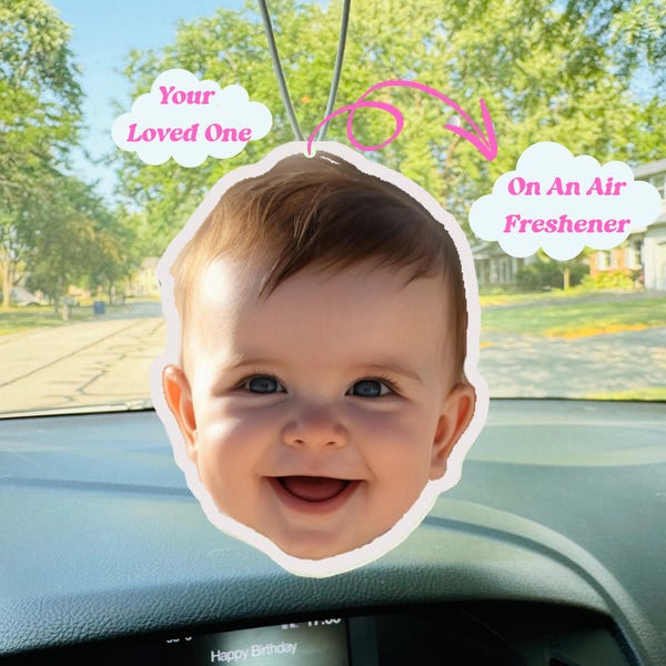 Personalized Photo Car Air Freshener, Custom Air Freshener, Picture Air Freshener, Cute Car Accessories, Photo Freshener, Car Freshies