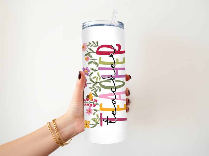 Teacher Gift Personalized Tumbler Gift For Teacher Thank You Gift Teacher-Teacher Appreciation End Of School Gift Teacher Gift Ideas. Design 1