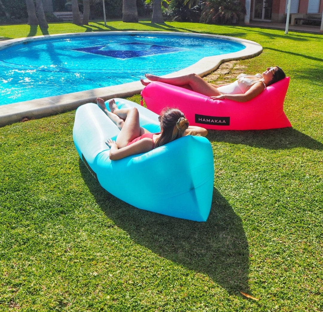 Inflatable Sofa Air Filled Beach Chair Inflatable Lounger Quick