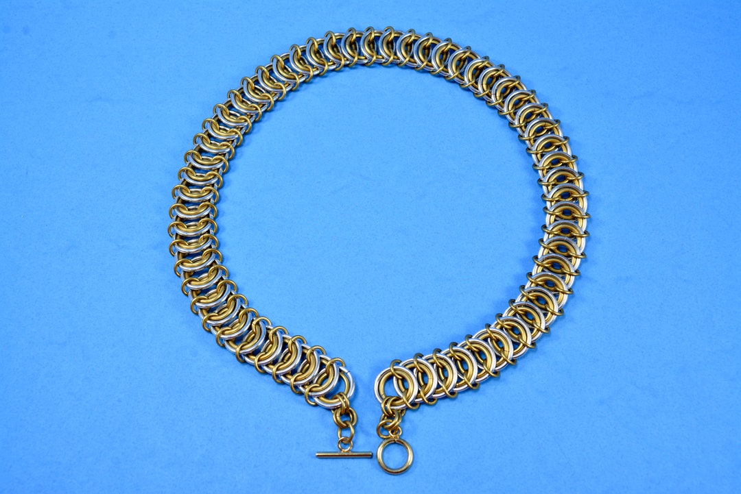 Vertebrae Weave Chainmail Bracelet or Necklace, Handmade Chainmail ...