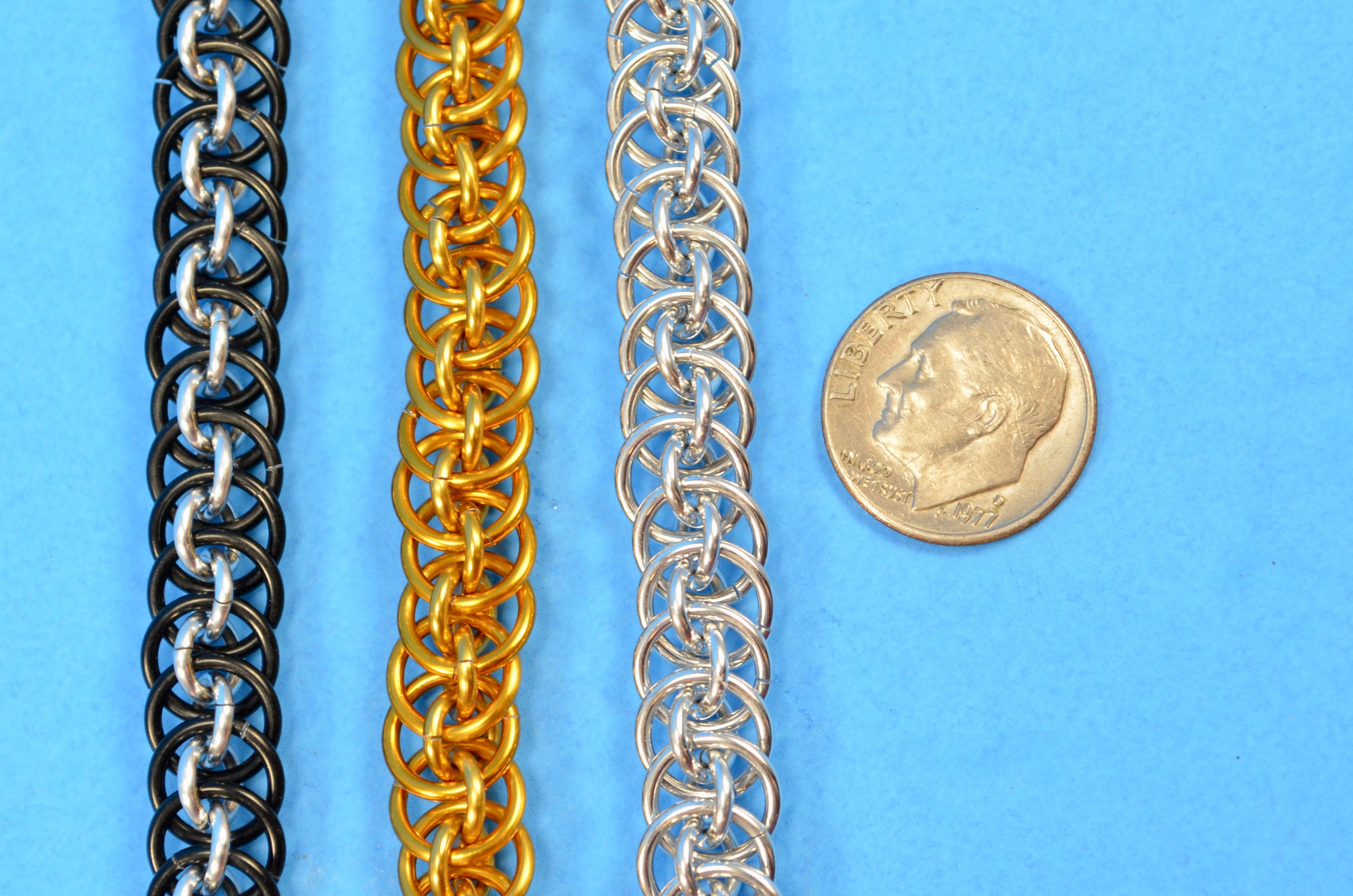 Orbital Vipera Berus Weave Chainmail Bracelet or Necklace, Handmade ...