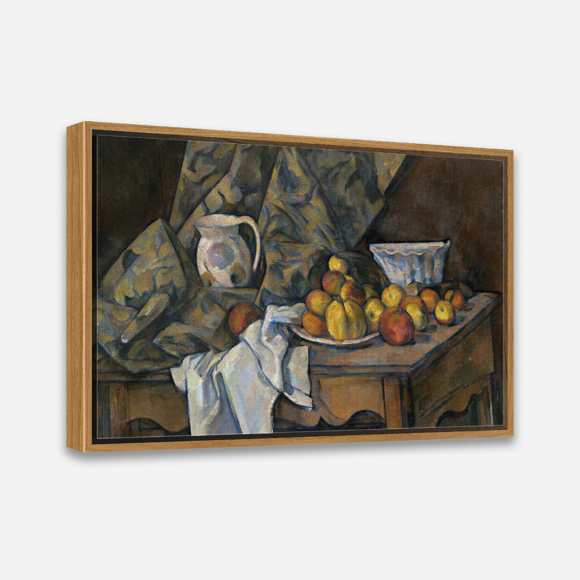 Still Life With Apples & Peaches (1905) by Paul Cézanne - Vintage Art ...