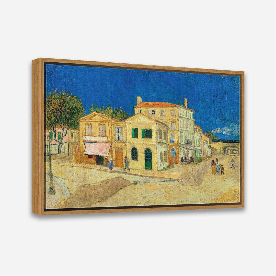VAN GOGH PAINTING, the Yellow House (1888) - Famous Vintage Wall Art ...