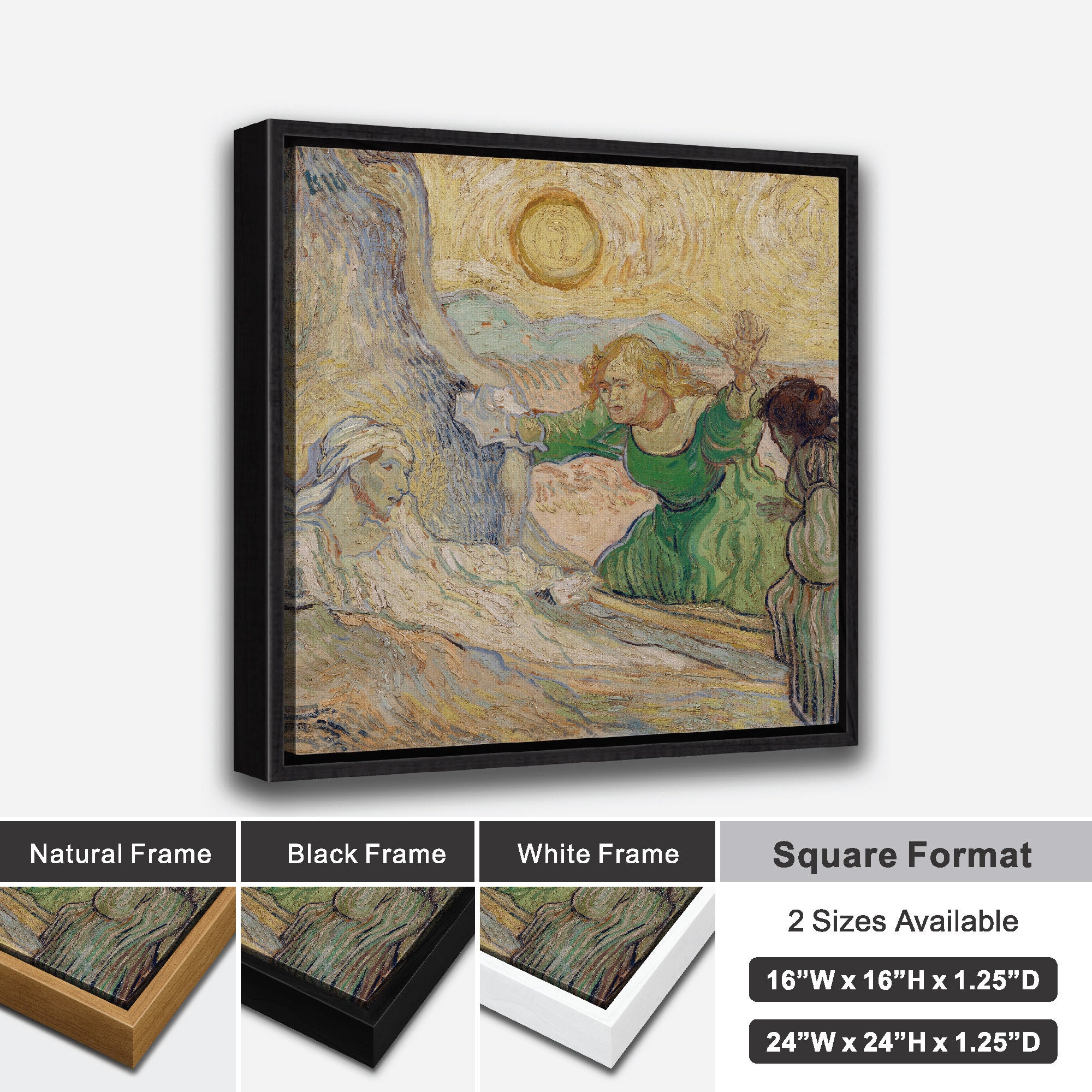 VAN GOGH PAINTING - the Raising of Lazarus (1890) - Vintage Art Print ...