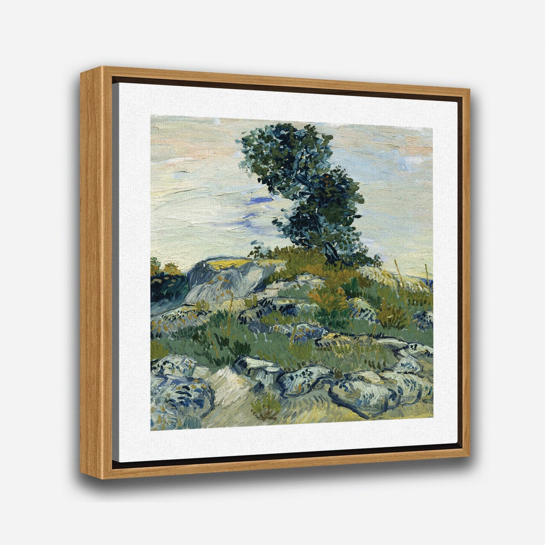 VAN GOGH PAINTING - the Rocks - Famous Art, Vintage Wall Art Print - 1 ...