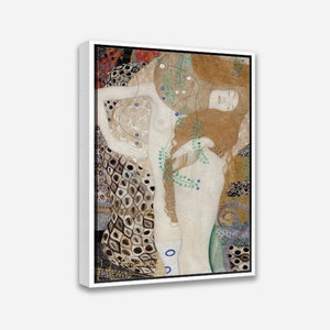 Vintage Wall Art Print - Judith II (Salome) (1909) by Gustav Klimt - 1 or 2 Panel Framed Canvas Print, 24x36 / 24x24 / 16x24 / 16x16 inch