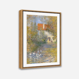Artcity6 - Framed Canvas Print -24x36 / 24x24 / 16x24 / 16x16 inch, 1 or 2 Panel Famous Painting Art Print- The Geese (1874) by Claude Monet