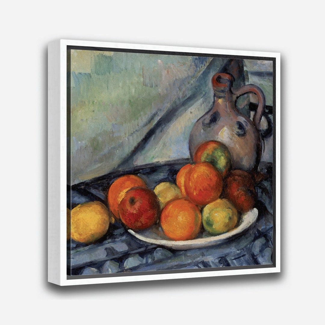Fruit and a Jug on a Table circa 1890 by Paul Cézanne Etsy