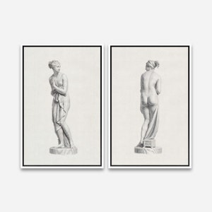 Artcity6 - Framed Canvas Print - 24 x 36 / 24 x 24 / 16 x 24 / 16 x 16 inch, 1 or 2 Panel Wall Art - Venus (1817) by Domenico Marchetti.