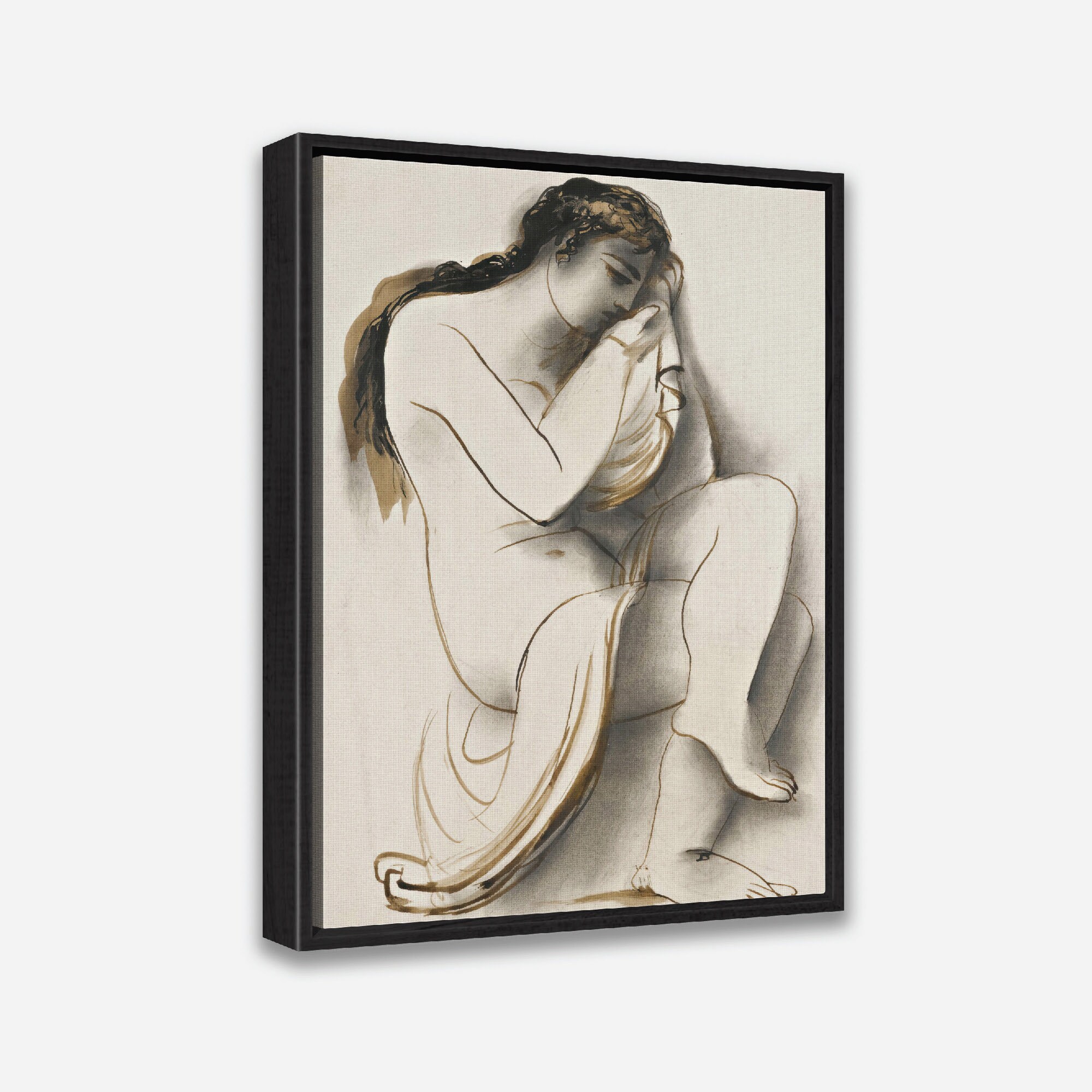 Vintage Nude Art Print Nude With Drapery By Antonin Proch zka 1 Or 2 Vintage Nude Art Print Nude With Drapery By Antonin Proch zka 1 Or 2