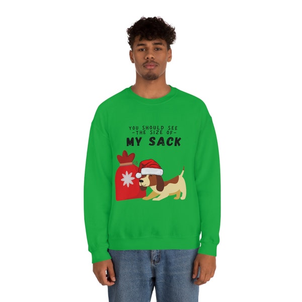 You Should See My Sack Ugly Christmas Sweater Men, Ugly Xmas Sweaters, Penis Sweater, Christmas Sweater Offensive, Naughty Christmas