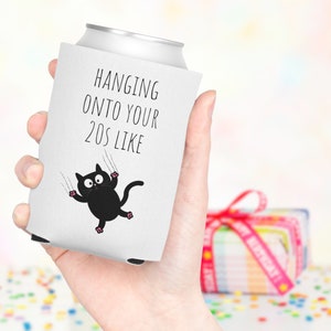 Hanging on To Your 20s Slim Can Koozie Party Favors For Adults Birthdays 30th Birthday Party Favor Bulk Party Favors Personalized Coozie