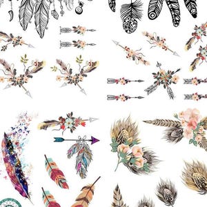 BOHO SOUL | Transfers | Retired | 4 Sheets | Dixie Belle Paint | boho feathers