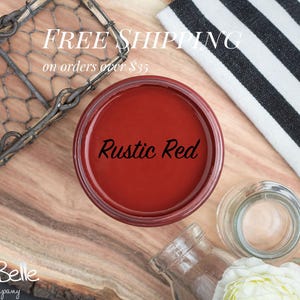 RUSTIC RED | Dixie Belle Chalk Mineral Paint | deep red | Furniture Paint