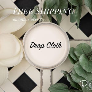 DROP CLOTH | Dixie Belle Chalk Mineral Paint | linen white | Furniture Paint