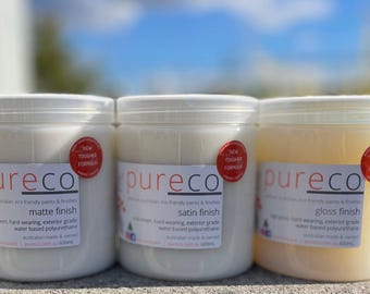 Polyurethane Finish | water-based top coat | Pureco Paints