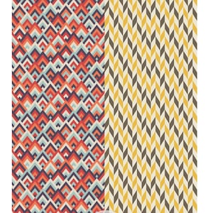 RETRO PATTERNS | Large Transfer for Furniture | Dixie Belle Paint | 24&quot;x38&quot; divided into 4 sheets