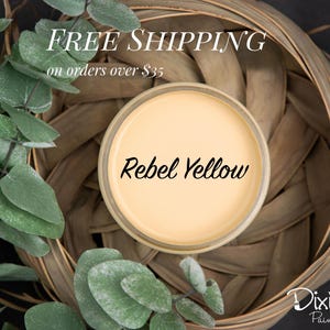 REBEL YELLOW | Dixie Belle Chalk Mineral Paint | vintage yellow | Furniture Paint