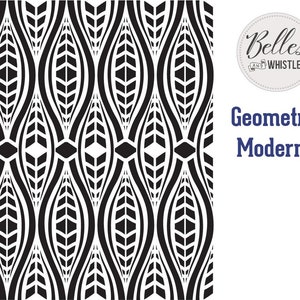 GEOMETRIC MODERNE | Stencil | Furniture | Arts & Crafts | Dixie Belle Paint